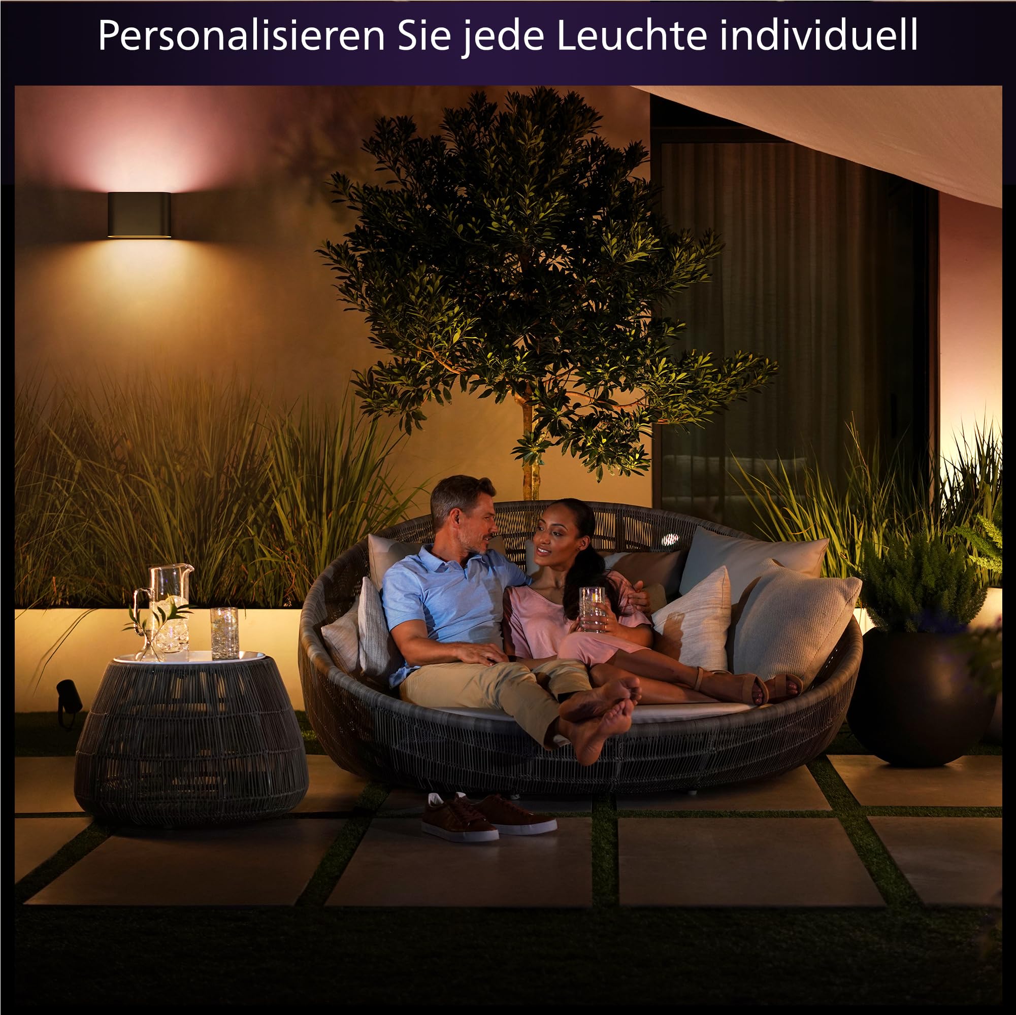 philips-hue-dymera-wandleuchte-innen-au-en-schwarz-led-wandleuchte-mit-2-individ image 3
