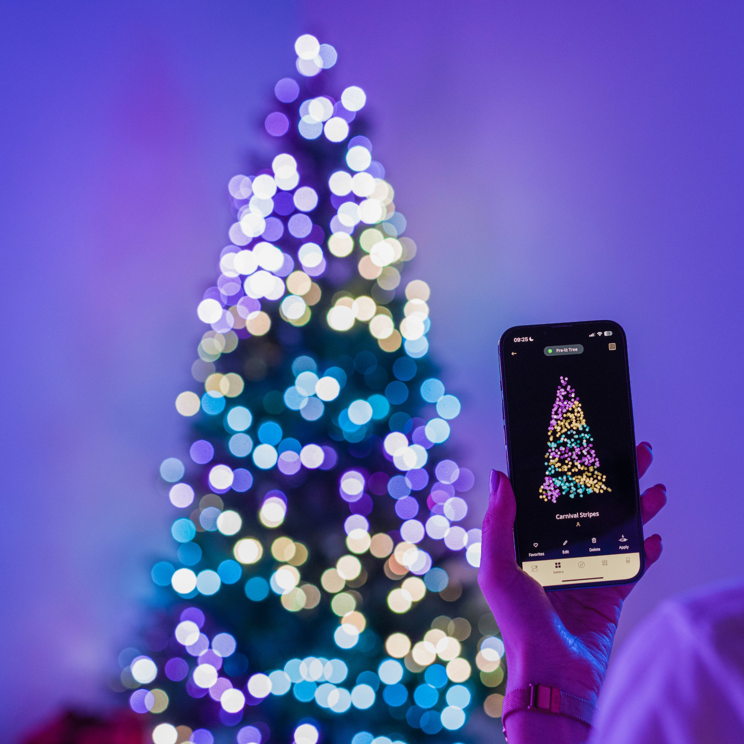 twinkly-pre-lit-tree-app-gesteuerter-k-nstlicher-weihnachtsbaum-mit-smart-led-be image 3