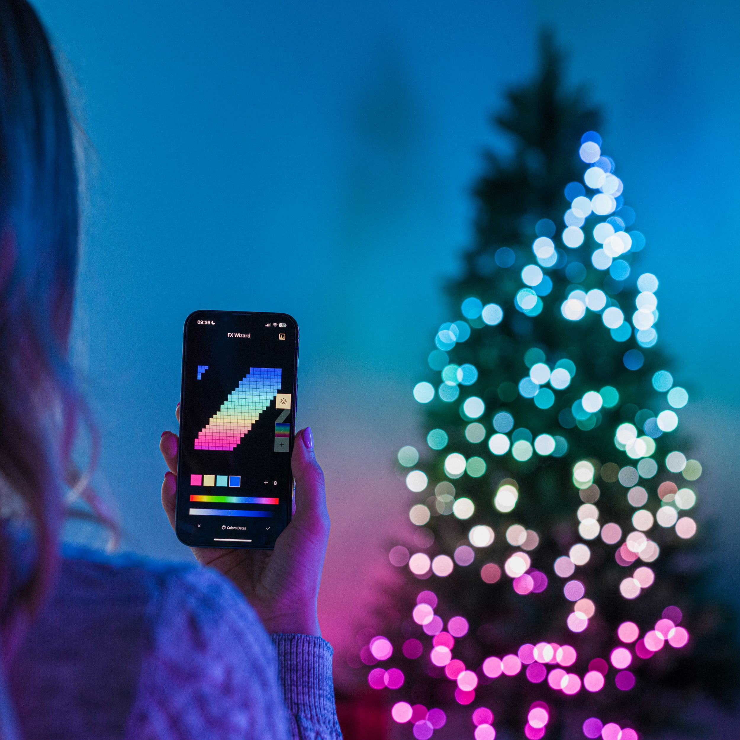 twinkly-pre-lit-tree-app-gesteuerter-k-nstlicher-weihnachtsbaum-mit-smart-led-be image 4