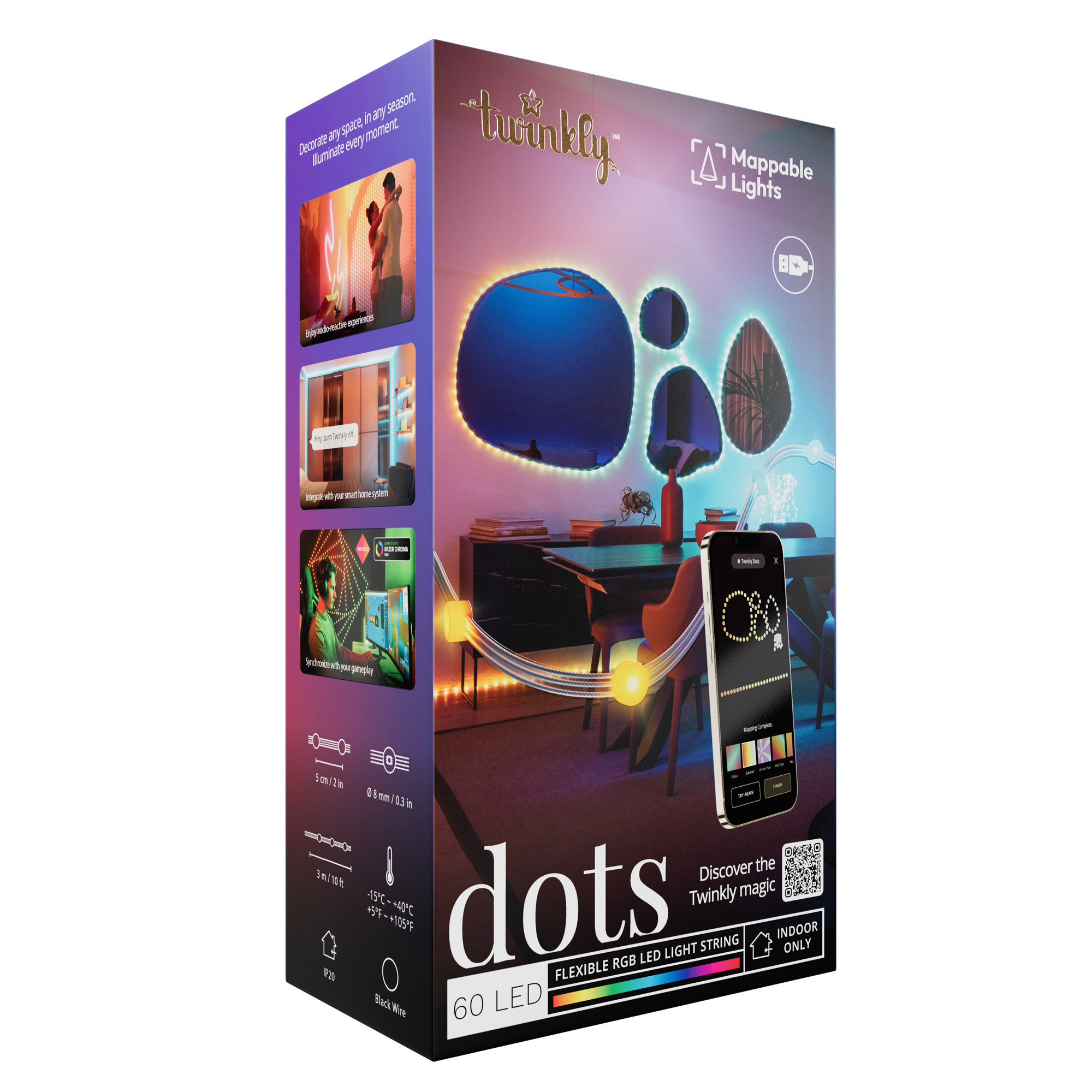 twinkly-dots-60-smart-mini-led-lichter-mit-flexibler-leitung-f-r-akzent-und-gami image 7