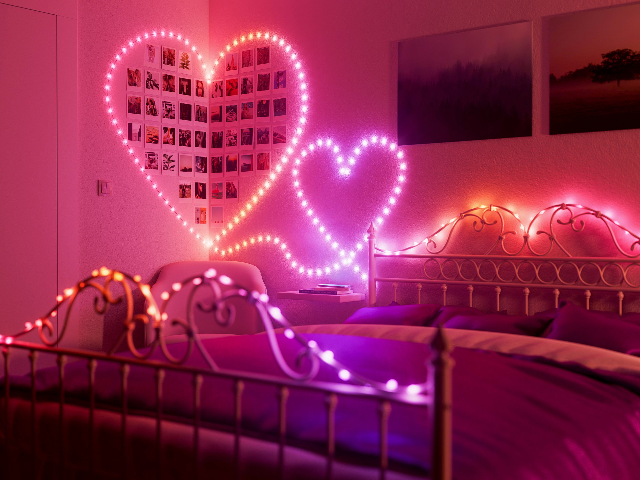 twinkly-hearts-strings-usb-c-smarte-herz-lichterkette-mit-app-gesteuerten-led-he image 1