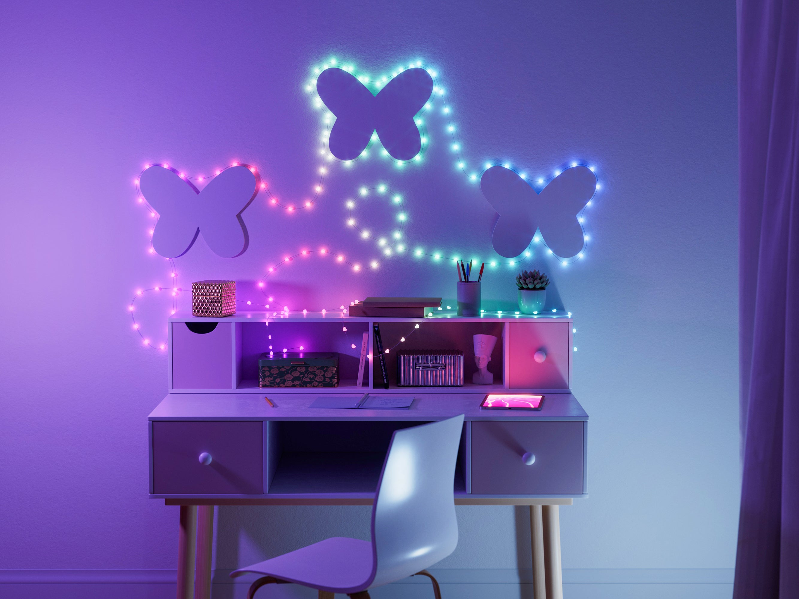 twinkly-hearts-strings-usb-c-smarte-herz-lichterkette-mit-app-gesteuerten-led-he image 2