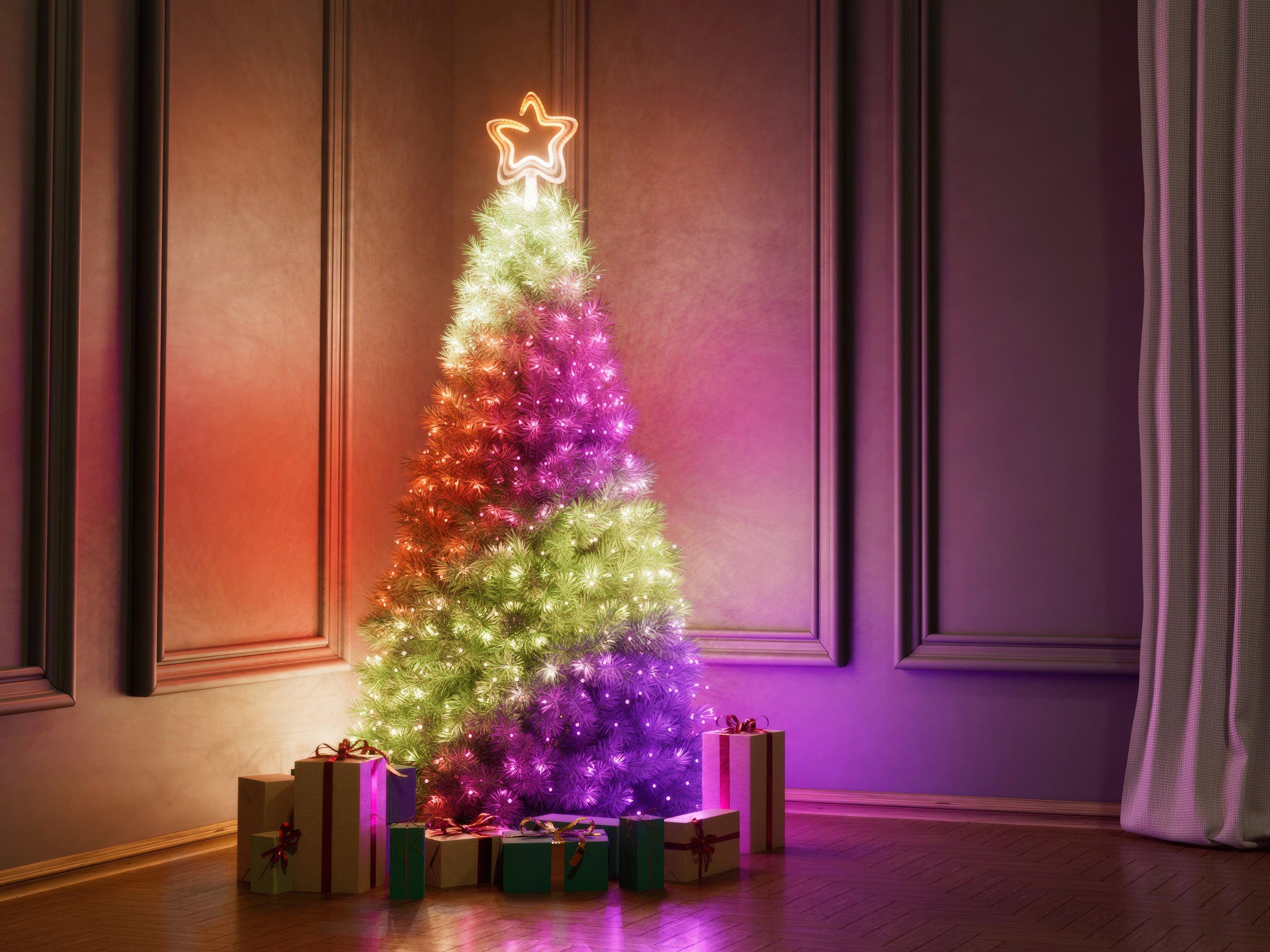 twinkly-tree-topper-usb-c-sternspitze-mit-smarten-leds-zur-baum-synchronisation image 3