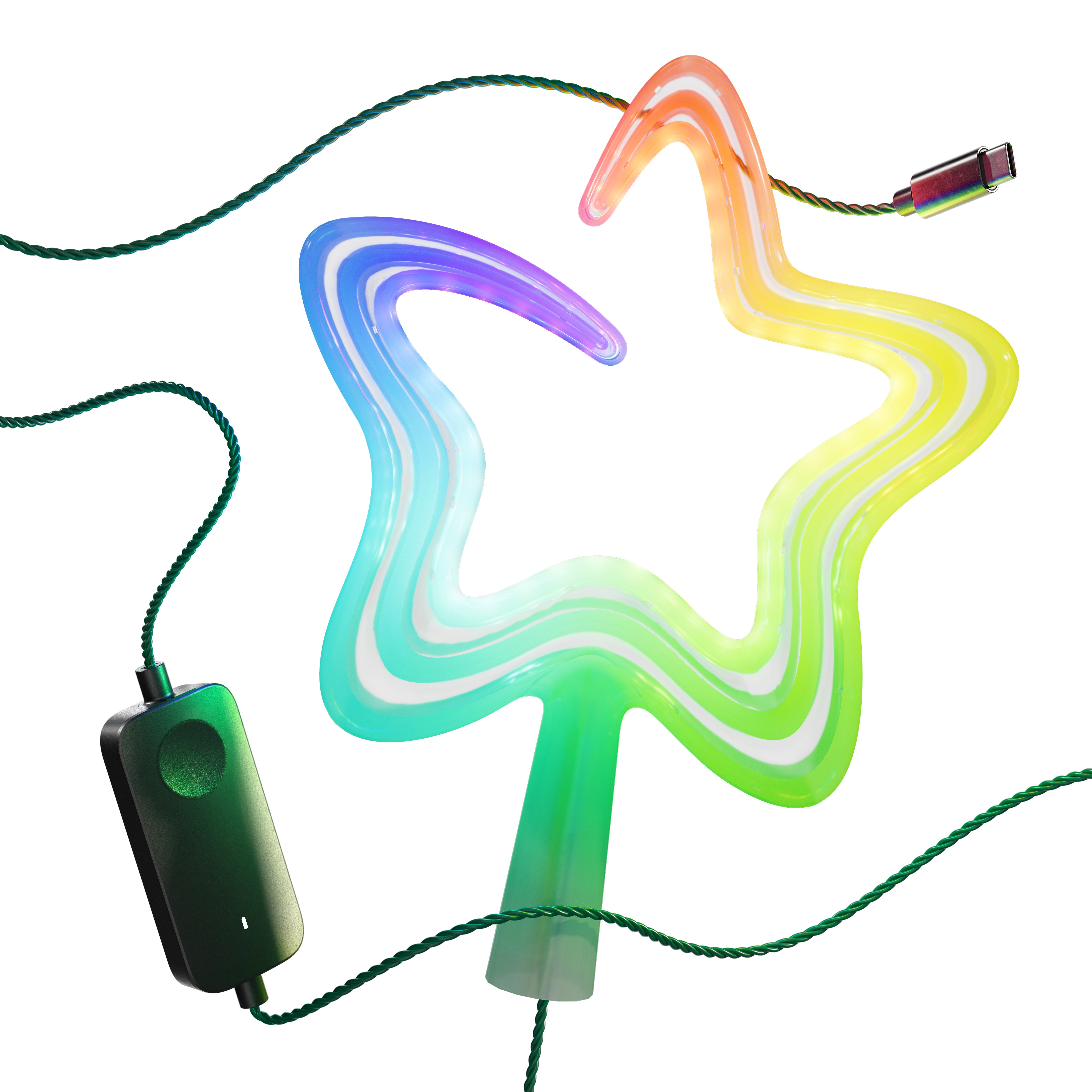 twinkly-tree-topper-usb-c-sternspitze-mit-smarten-leds-zur-baum-synchronisation image 5